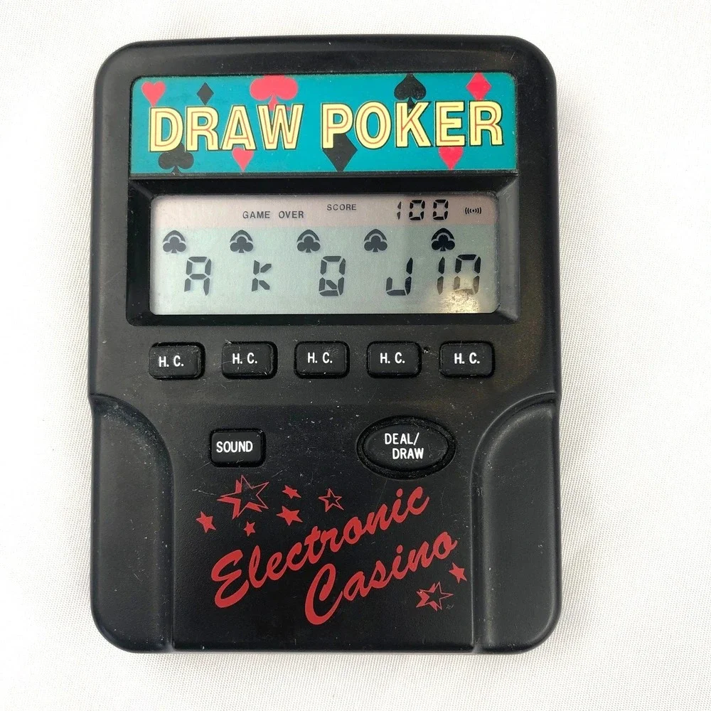 Radio Shack Electronic‎ Casino Draw Poker Handheld Game Model 60-2447 – Tested